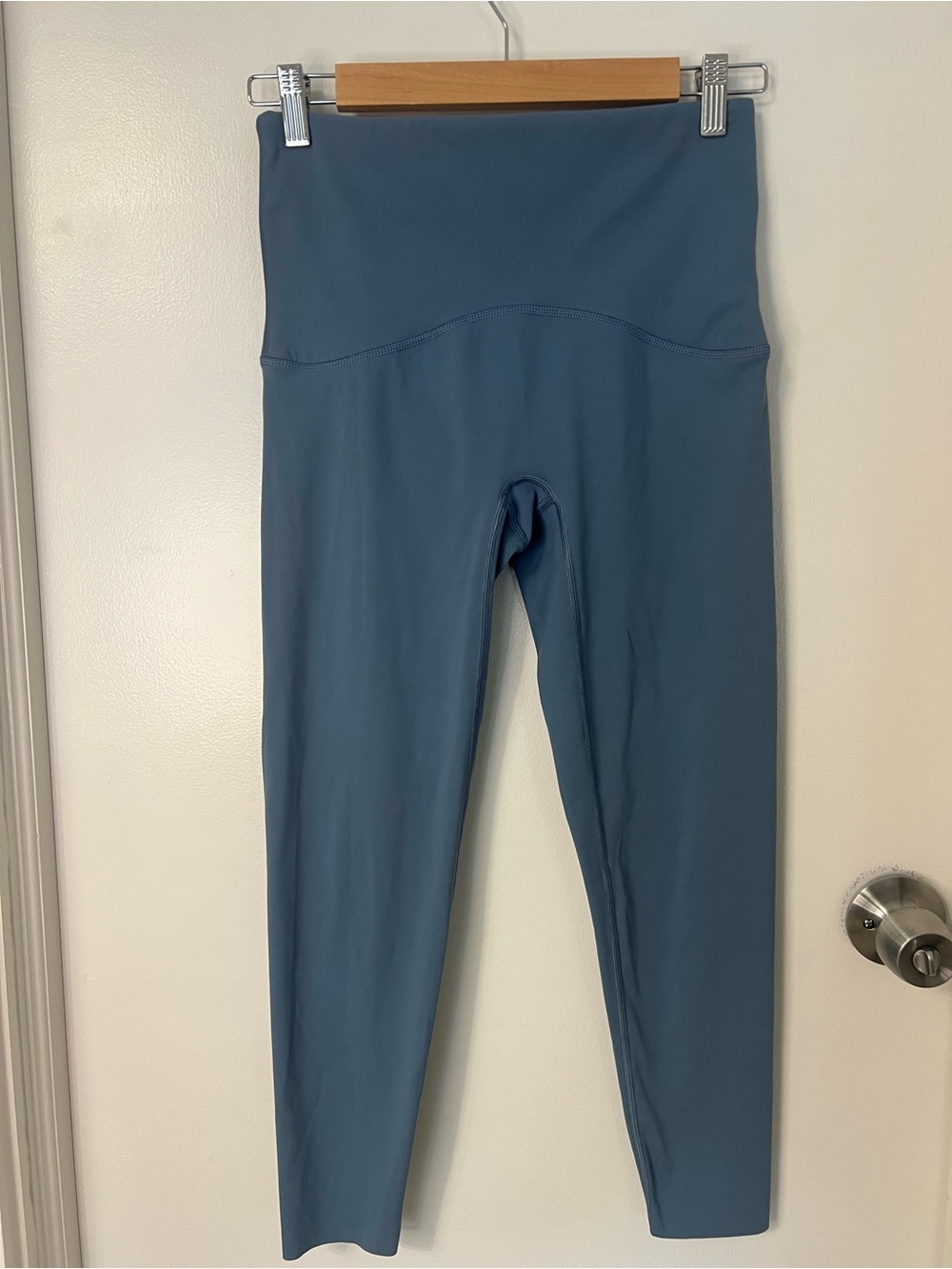 SPANX Medium Blue High-Rise Performance Leggings Lounge Athleisure Active Yoga